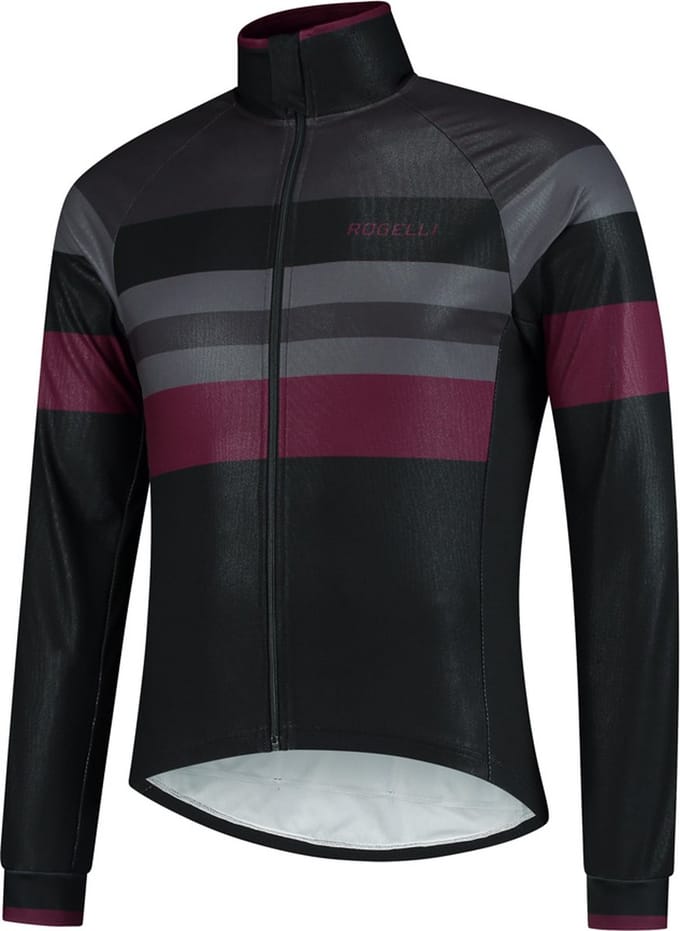Rogelli Peak Fietsjack Winter - Heren - Zwart, Grijs, Bordeaux - Maat L