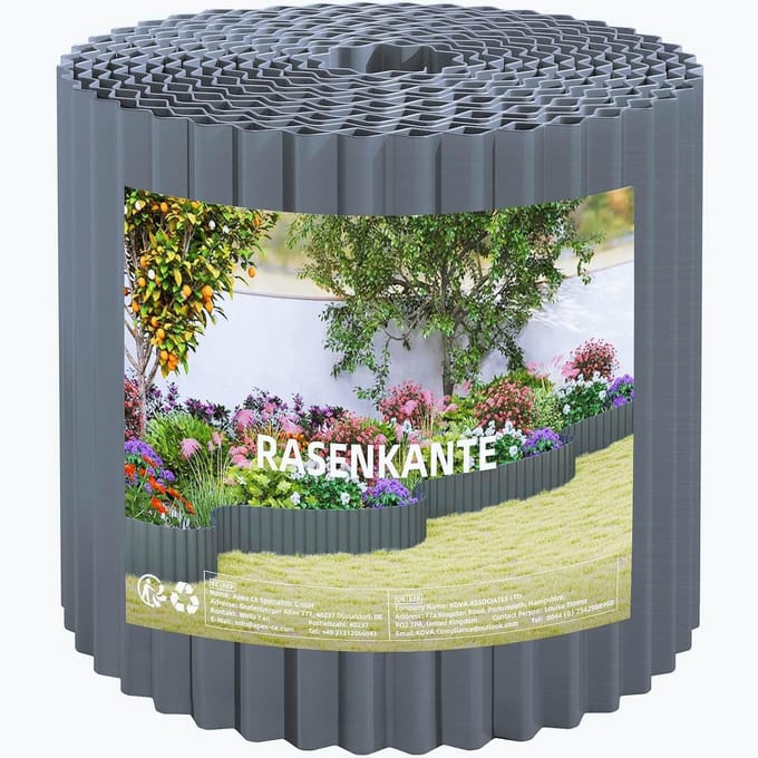 Metalen Tuinrand voor Bloembedden en Gazons - 15 cm Hoogte