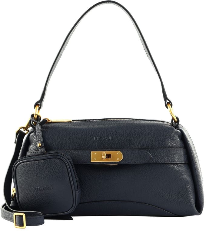 PICARD Leren schoudertas handtas Odeon Hand Bag Ocean donkerblauw
