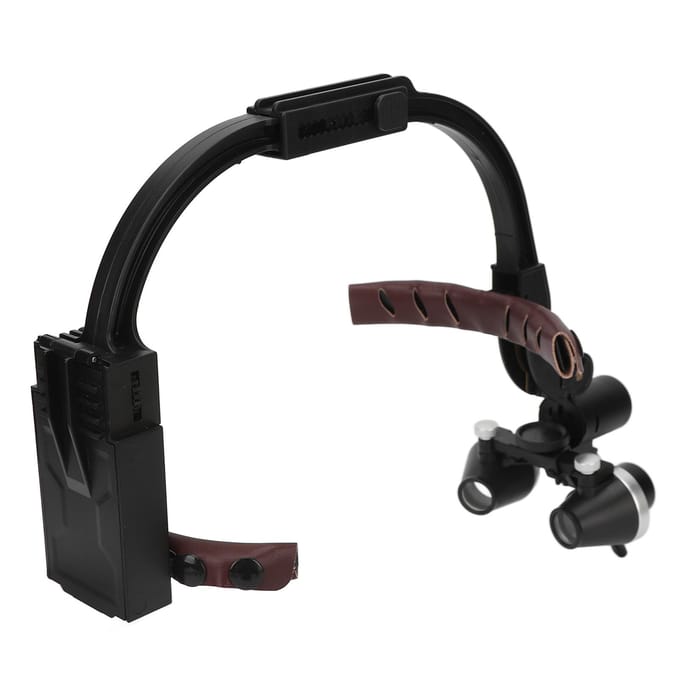 Loupe frontale 2,5x Multifonction Lunettes loupes frontales pour chirurgie 100‑240V Prise US EU PLUG