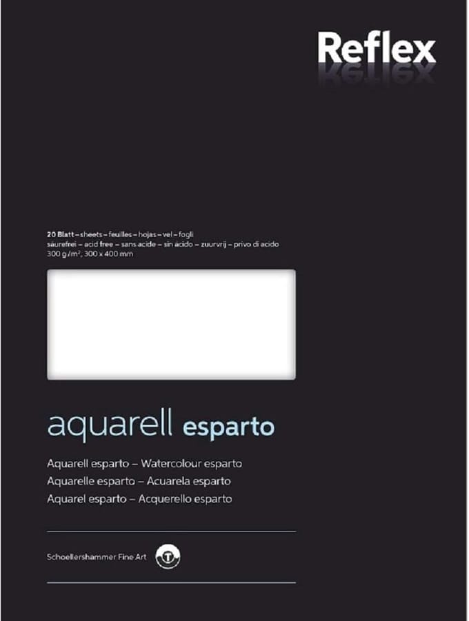 Aquarelpapier Esparto 300 g/m2 30x40 cm 20 vellen