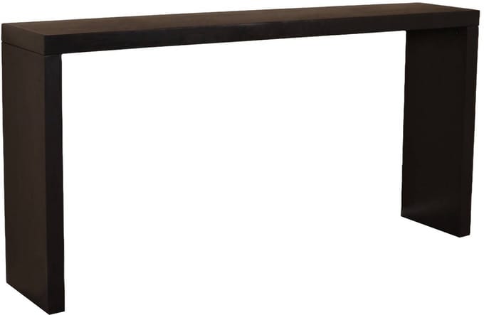 Bijzettafel 150cm duurzaam mangohout Randy zwart industrieel side table