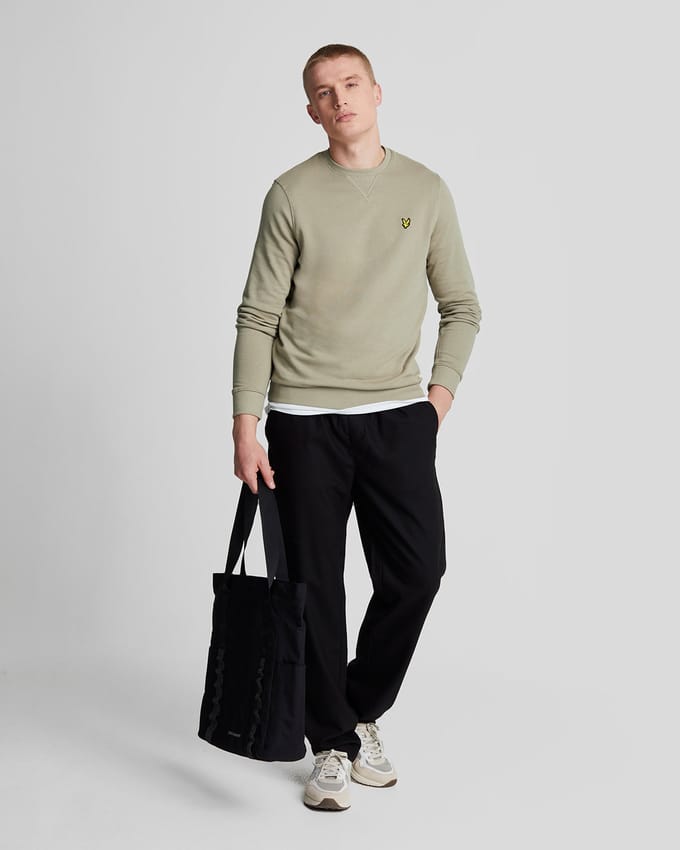 Lyle & Scott merk Sage uniform groen pull-over sweatshirt