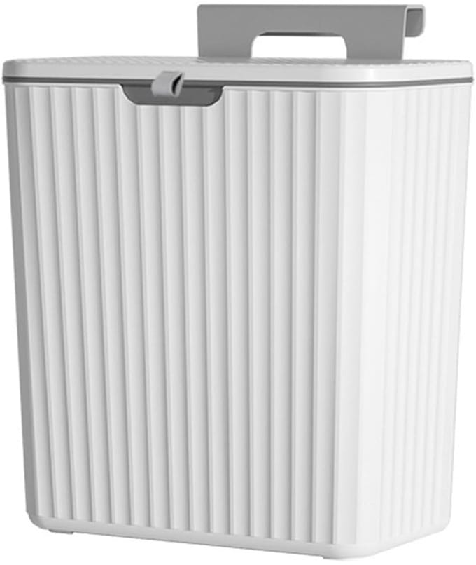 Multifunctionele Hangende Vuilnisemmer - Voor Keuken en Badkamer - Wit
