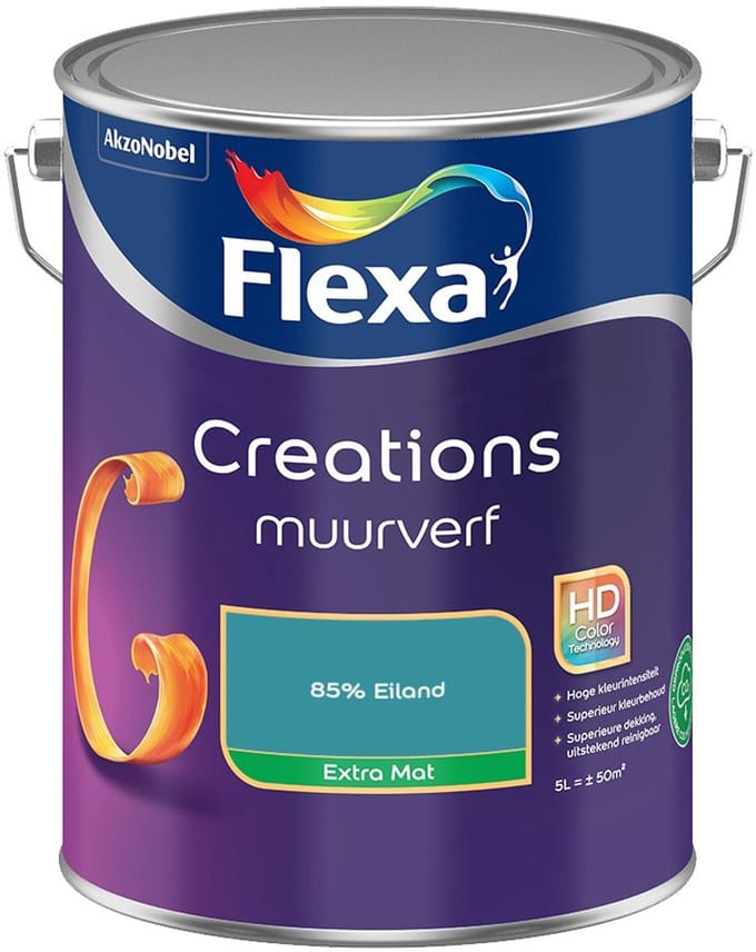 Flexa - Creations Muurverf Extra Mat - 85% Eiland - Mengverf - 5 L