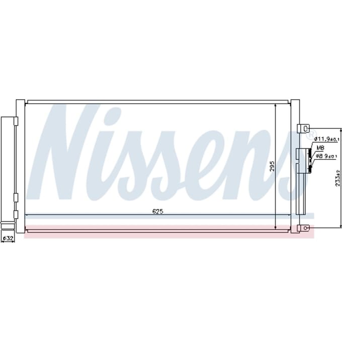 Condensor, airconditioning NISSENS 940291