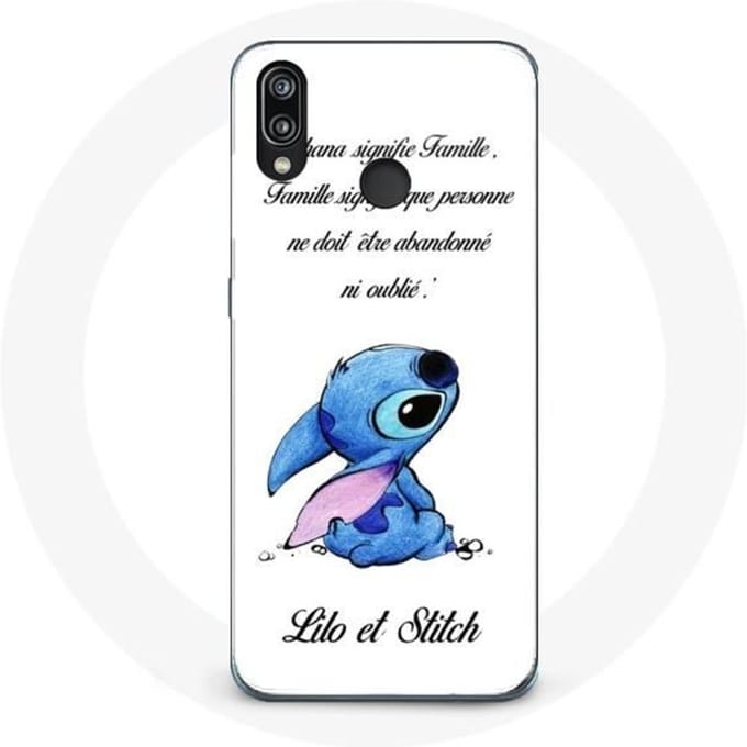 Hoesje voor Huawei P20 Lite - Lilo en Stitch - Wit - Flexibel - Bescherming - Gemengd wit