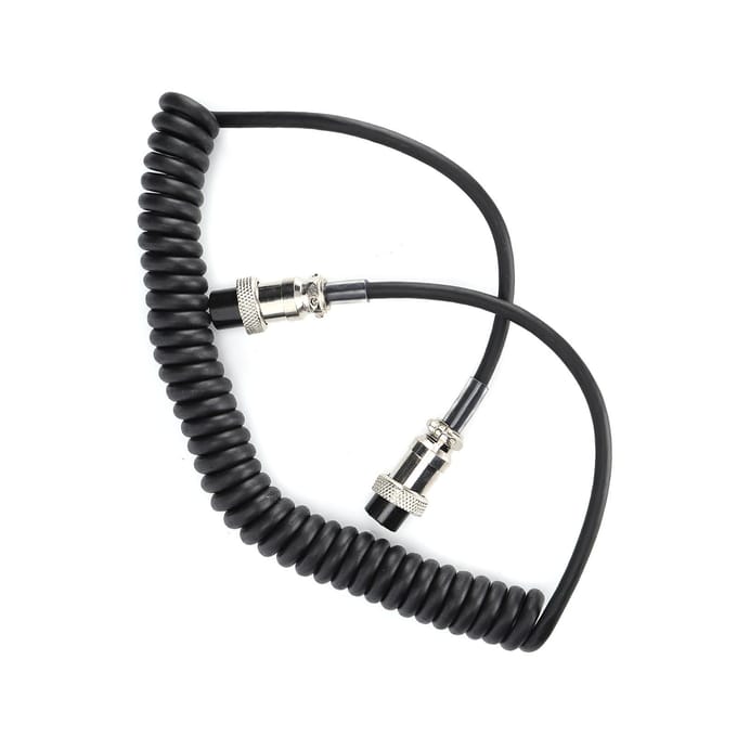 Câble de microphone femelle 8 broches en PVC pour bureau, câble de remplacement pour Yaesu MD‑1 MD‑100 MD‑200 white