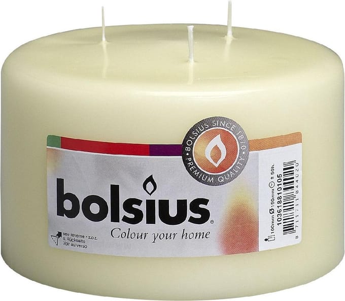 Bolsius - Mammoetkaars - 100/150 - Ivoor