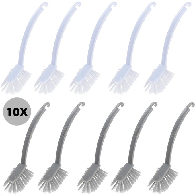 Relaxwonen - 10 afwasborstels - Voordeelpakket - Geryceld plastic