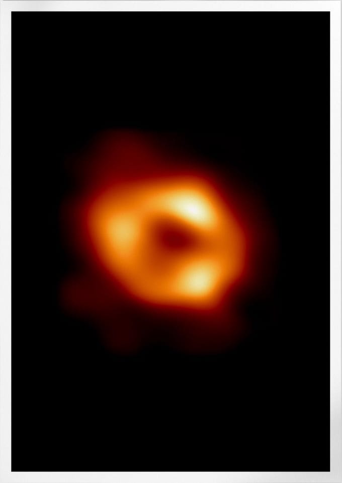 First Image Of Our Black Hole | Space, Astronomie & Ruimtevaart Poster | B2: 50x70 cm