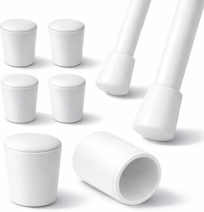 Rubberen Voetjes - Meubelbeschermers - Meubels Plaatsen - Zelfklevend - 4 Stuks - Wit