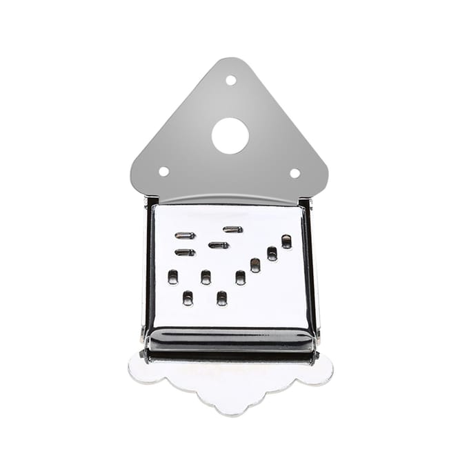 Mandoline Gitaar Staartstuk met Schroef Instrument Vervangingsaccessoire (Zilver) white
