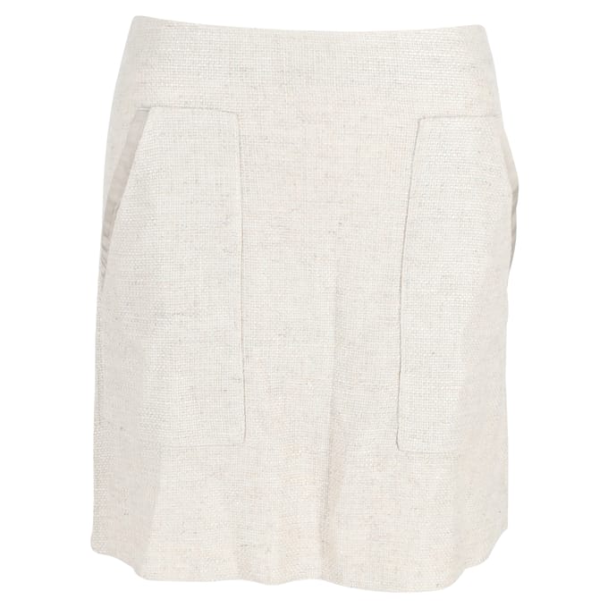 Emporio Armani Suit Miniskirt in Crème Linnen