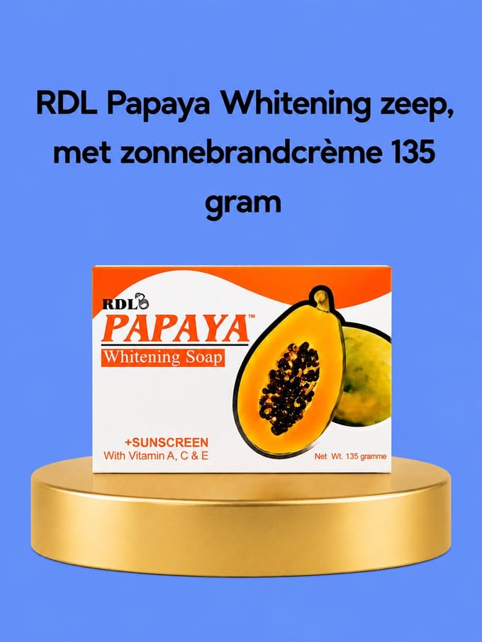 RDL Papaya whitening zeep + Sunscreen 135 gr