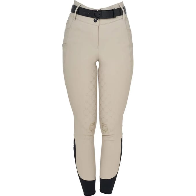 Dames rijbroek met middengrip Equestro Monogram