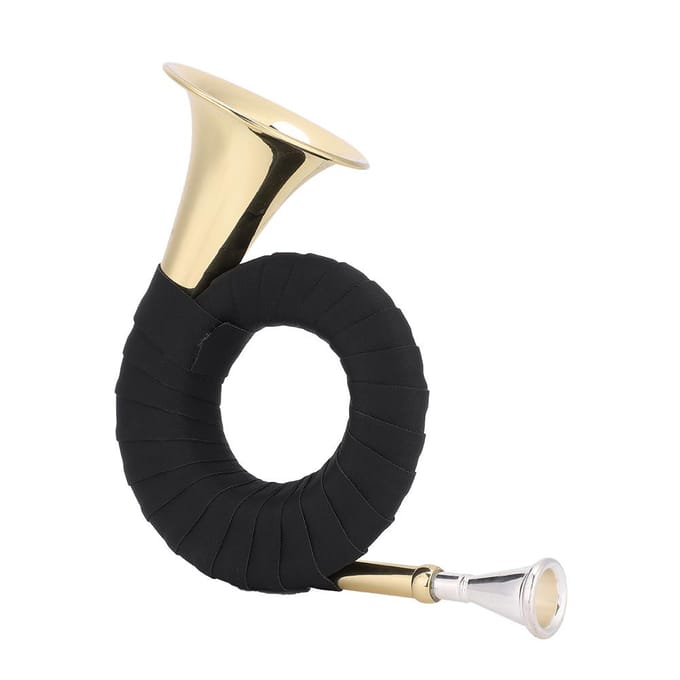 Mini Messing Bb Jachthoorn Micro Frans Hoorn Messing Instrument Set beige