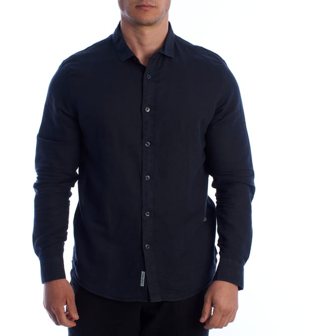 Heren Lange Mouwen Linnen Shirt HS24MCA01
