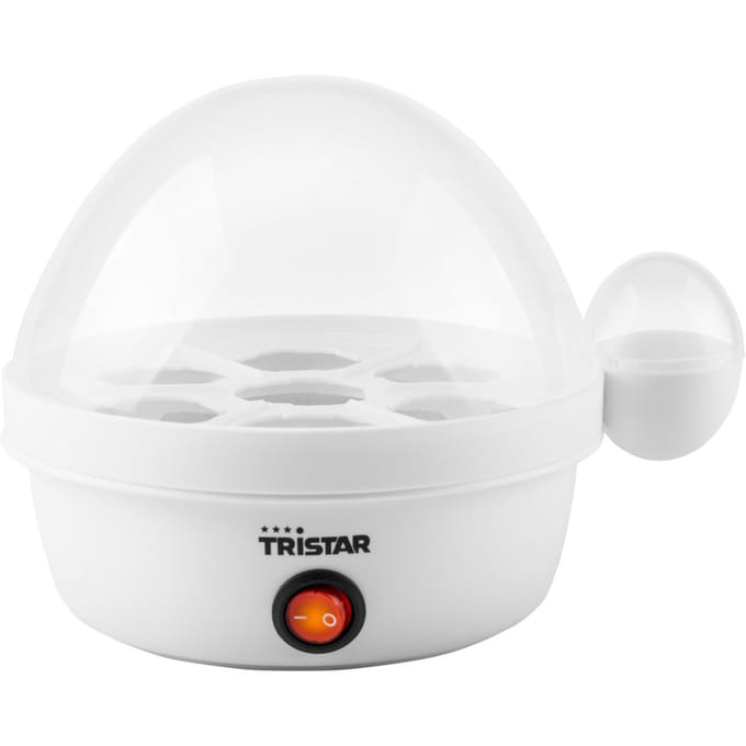 Tristar EK-3074 - Eierkokers Elektrisch - 350W - Voor 7 eieren incl. maatbeker en eierprikker - Wit