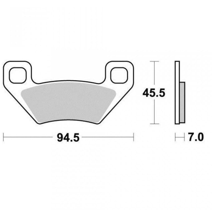 Plaquette de frein Vesrah pour Quad Arctic cat 1000 XT 2013 à 2017 AVG / AVD / AR Neuf