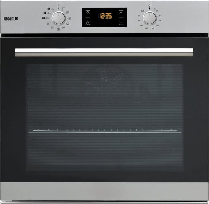 SCH® Stoomoven - Zwart - 52cm x 60cm x 60cm