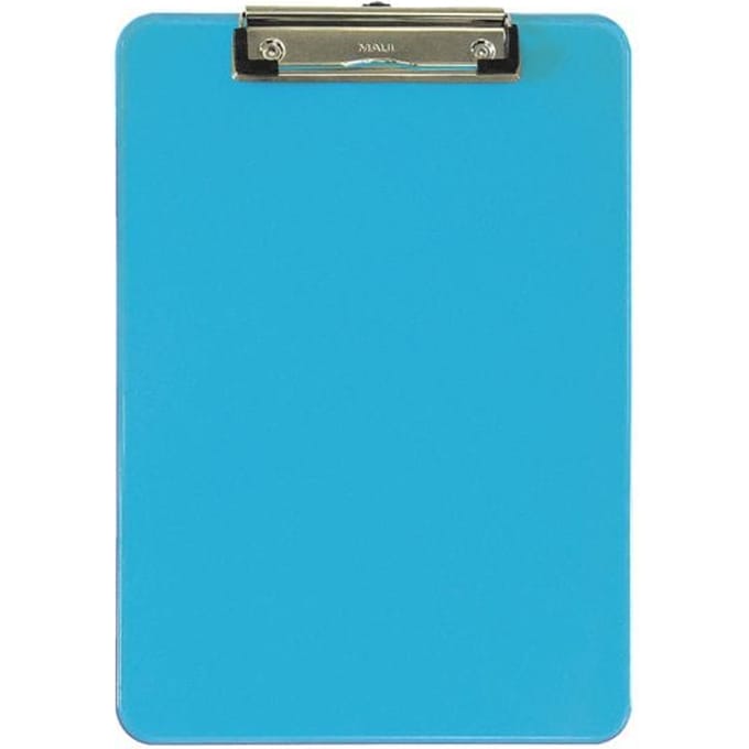 Maul 2340631 Klembord Blauw (transparant) (b x h x d) 22.6 x 31.8 x 1.5 cm