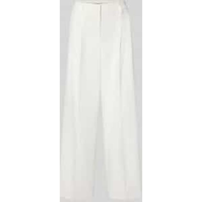 Wide Fit stoffen broek met vouwplooien