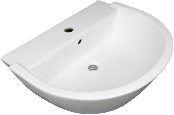 Wasbak rond/ovaal model (wit keramiek) HCG (CL-25)