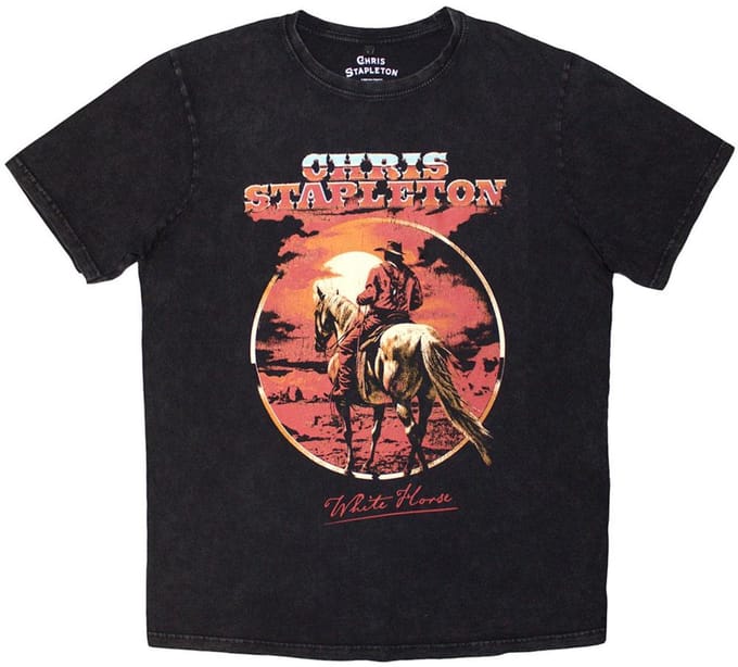 Chris Stapleton - White Horse Heren Tshirt - M - Zwart