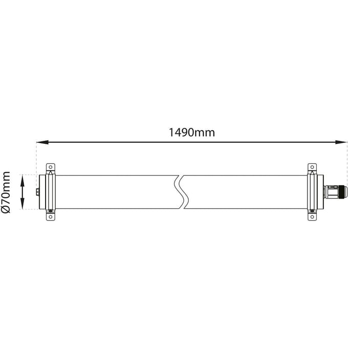 The Light Group SLC Lava LED plafondlamp van PMMA IP69