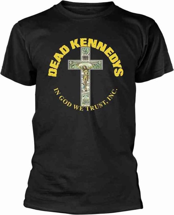 Dead Kennedys Heren Tshirt -S- In God We Trust 2 Zwart