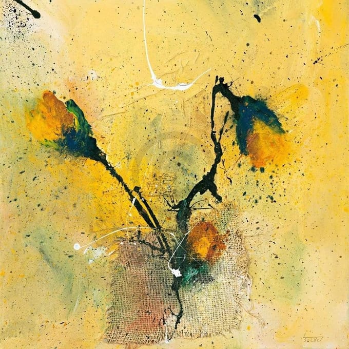 Kunstdruk Isolde Folger - Blüten I 70x70cm