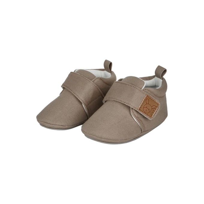 Leren slippers met klittenbandsluiting voor baby's Sterntaler