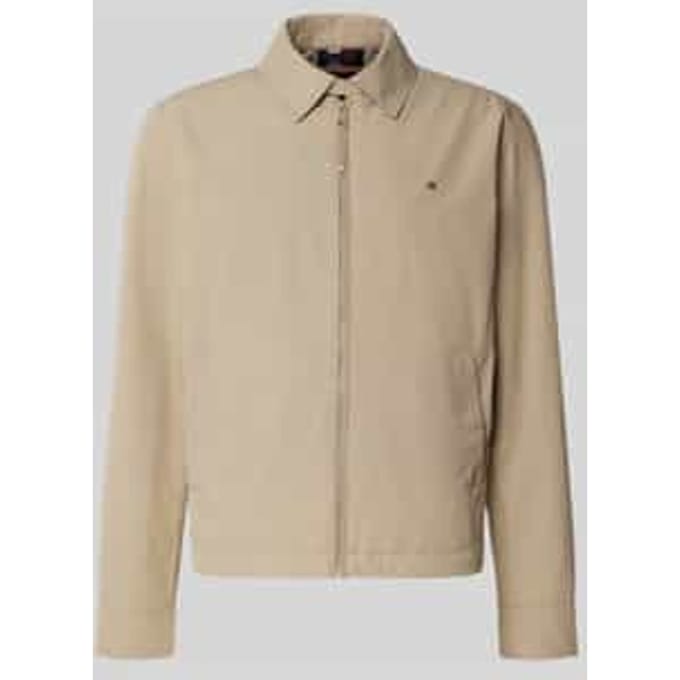 Regular fit blouson met platte kraag