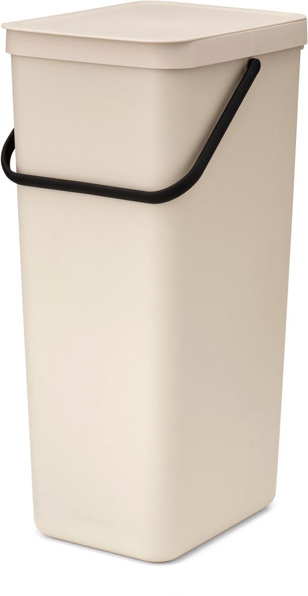Brabantia Sort & Go Prullenbak - 40 l - Soft Beige