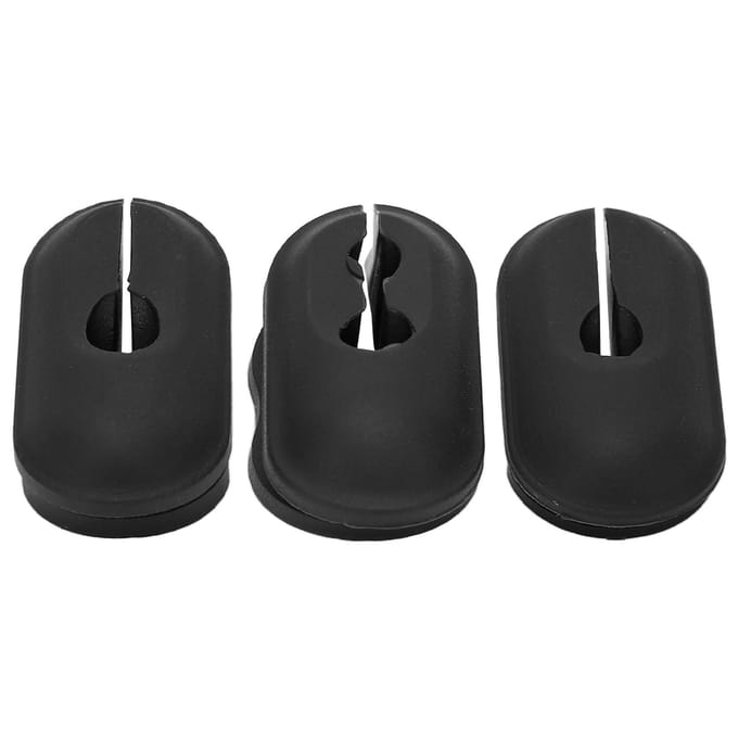 3 Pièces Bouchon en Caoutchouc de Câble Universel en Silicone Pièces Accessoires pour Trottinette Électrique Convient pour Ninebot MAX G30 black