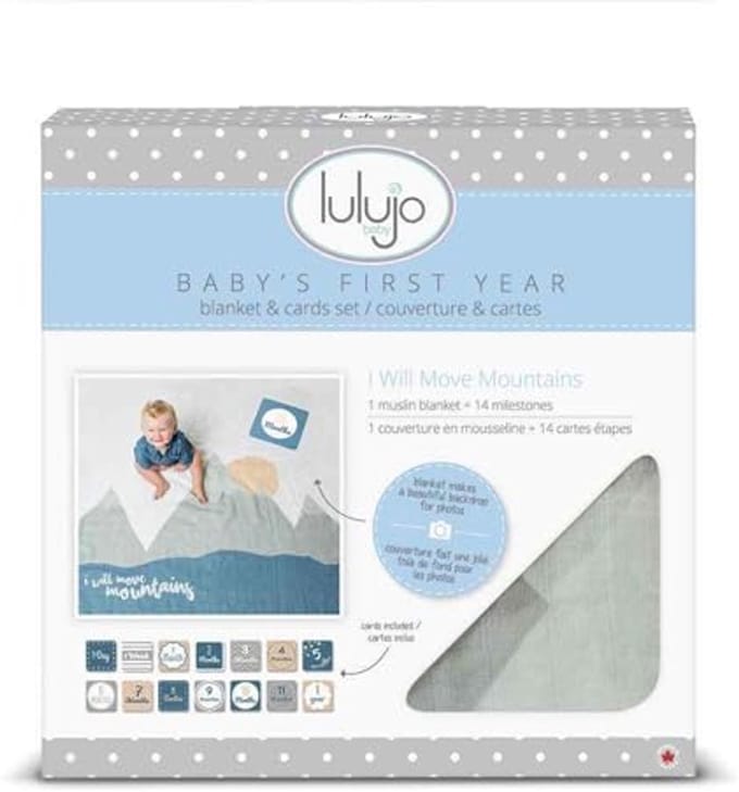 Milestone Kaarten Set voor Kinderen met Swaddle Deken