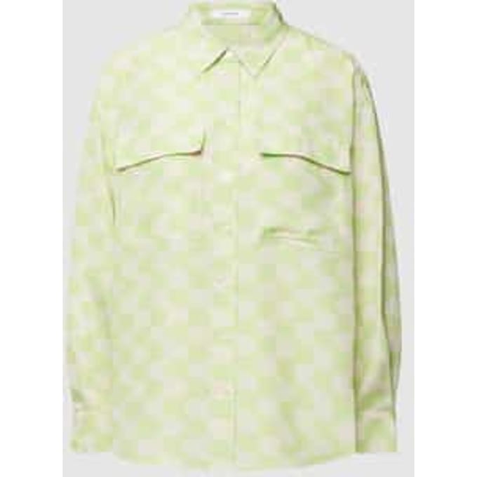 Overhemdblouse met grafisch motief, model 'Fridami'