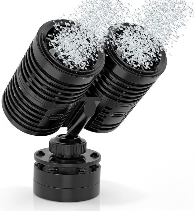 Krachtige 14W Dubbele Aquarium Pomp voor Efficiënte Watercirculatie en Beluchting