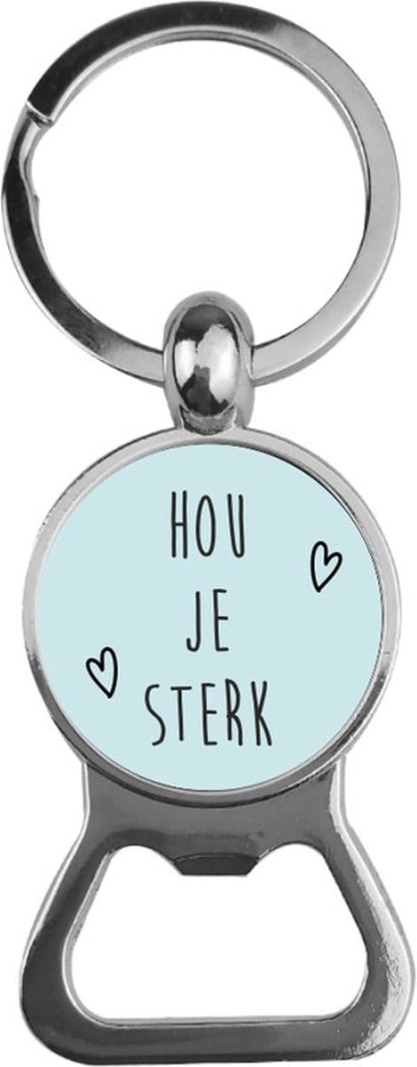 Bieropener Glas - Hou je Sterk