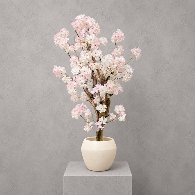 Kunstbloesemboom roze 110 cm – Fluffy – Seta Fiori