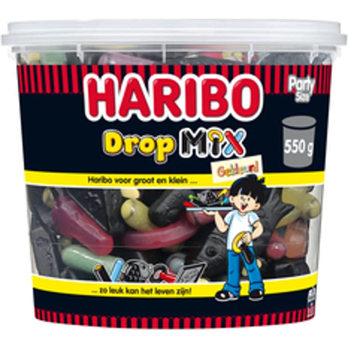 Drop Haribo mix gekleurd 550gr