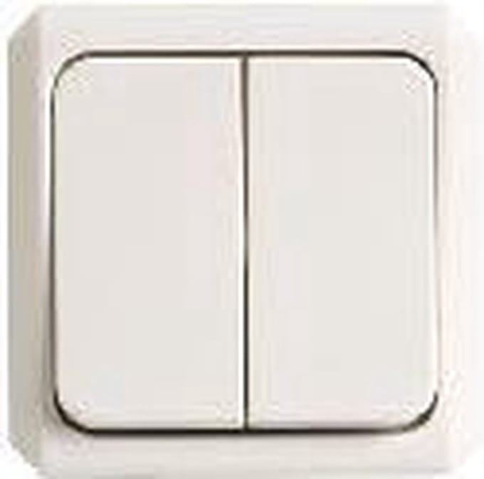 Merten opbouw schakelaar serie creme