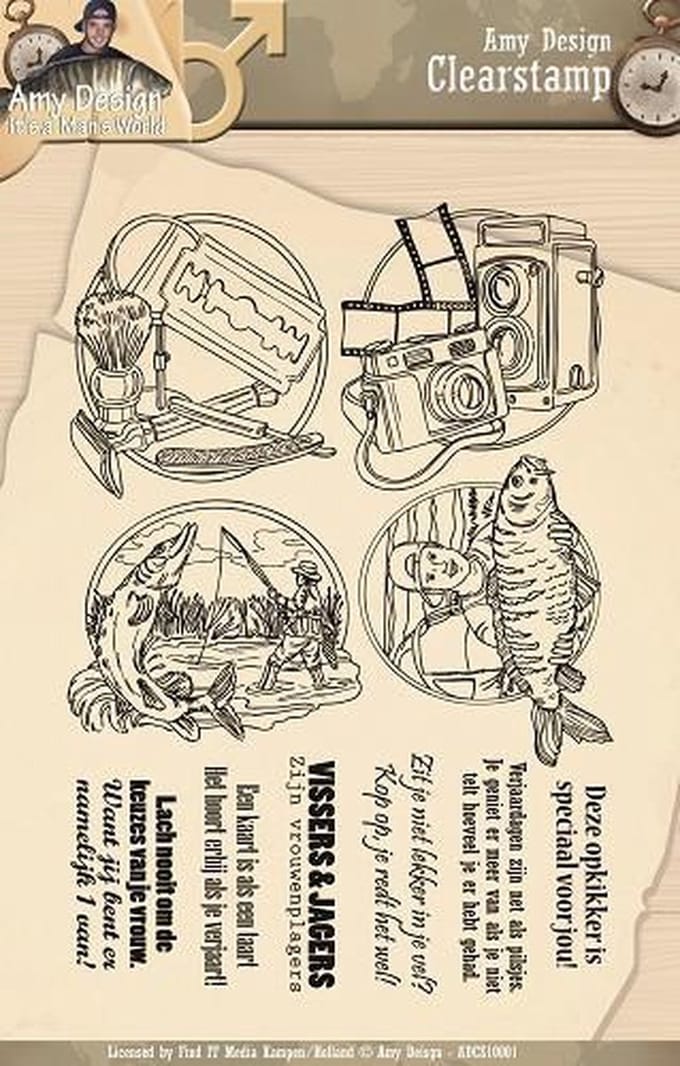 Clearstamp -  Amy Design - Its a Mans World