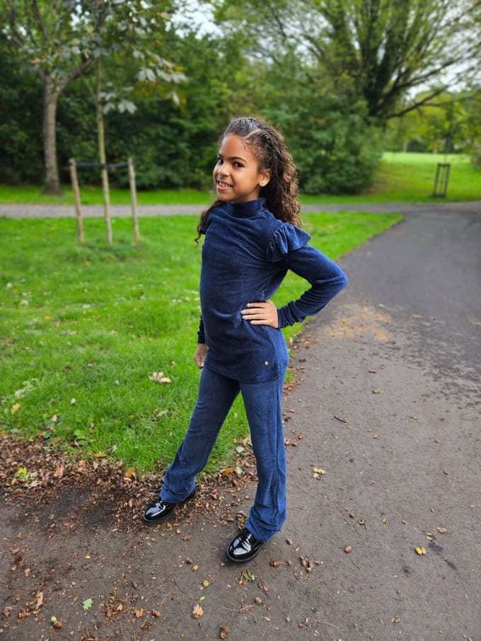 Funkle Girls Longsleeve donkerblauw