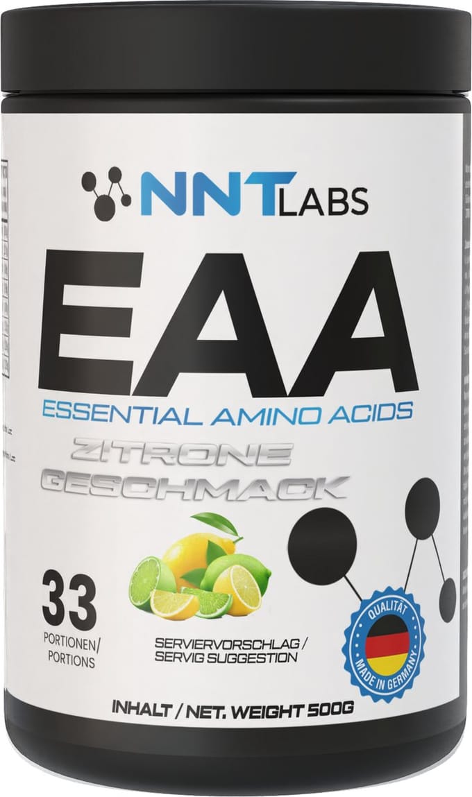 NNT LABS EAA – Essential Amino Acids – Green apple – 500g – 33 Servings – Aminozuren Supplement