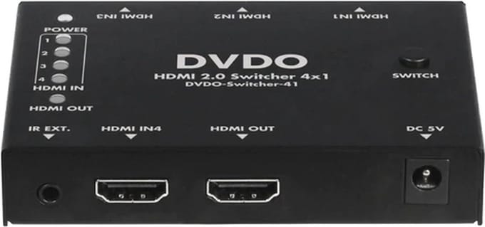 DVDO 4K HDMI 4x1 switch met HDR