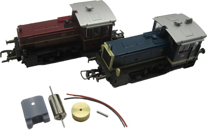 micromotor HR004F HO motor ombouwset voor Roco Köf III New Model with digital interface (Until 2013)