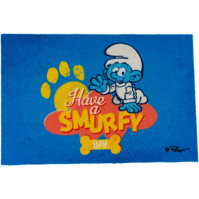 Duvo+ Smurfs Smurfin Vloermat 60x40x0,6cm