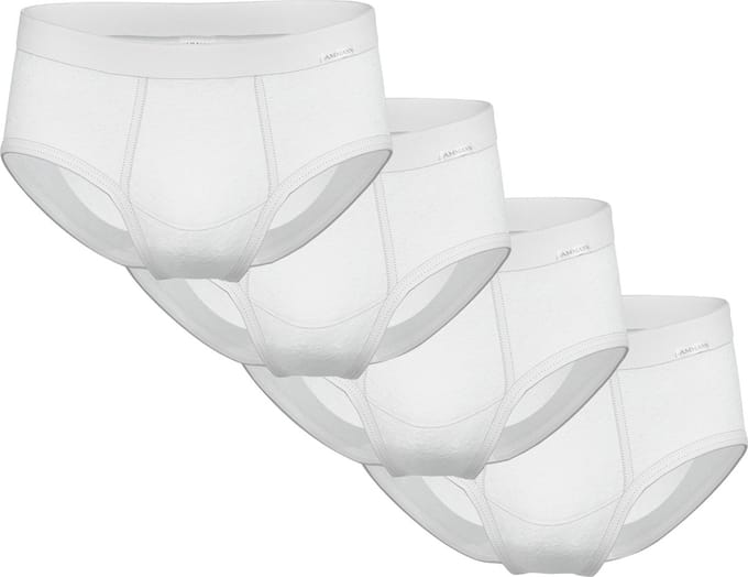 AMMANN Slip Slips Feinripp 4er Pack Verpakking van 4